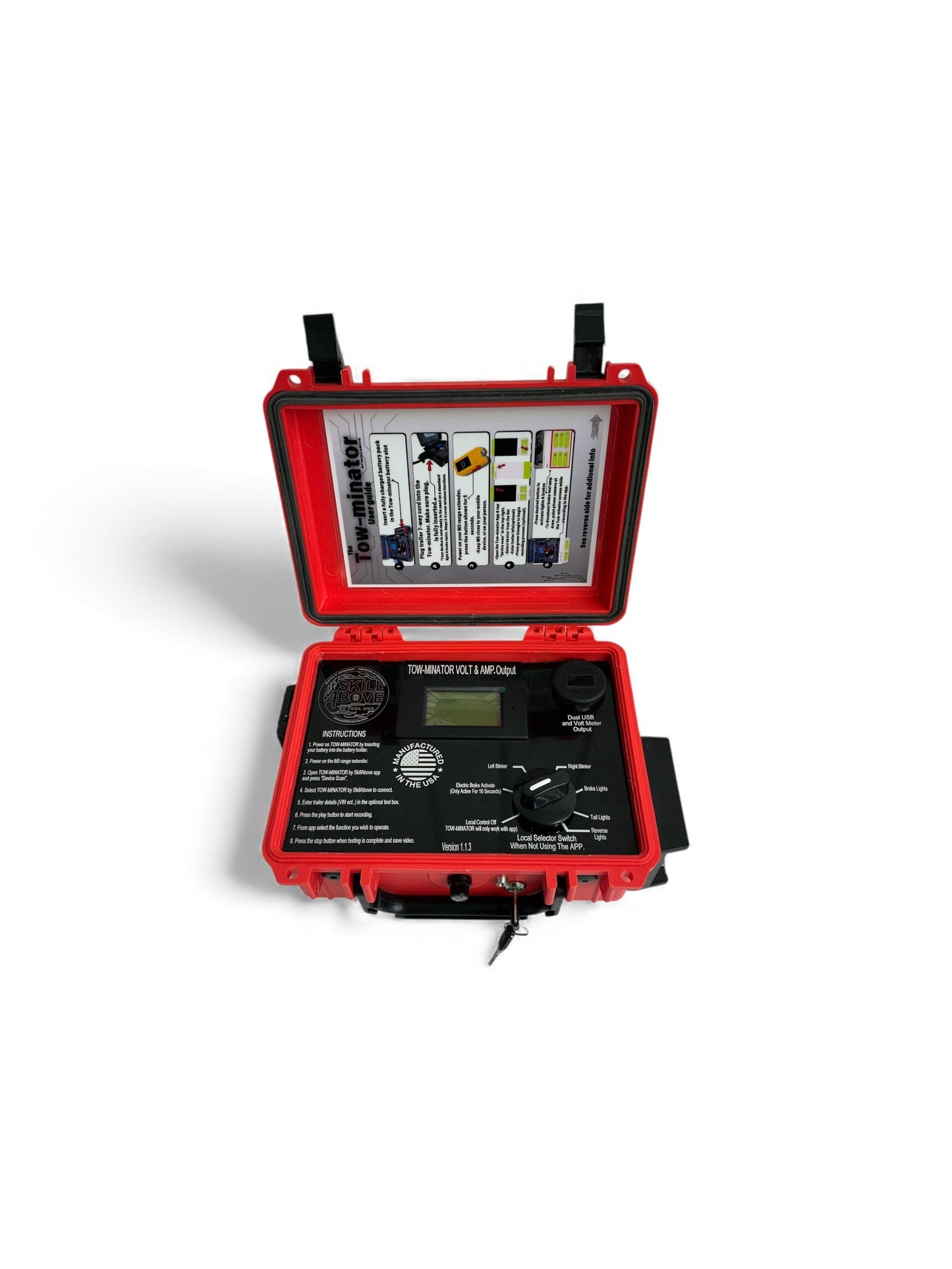 TOW-MINATOR Bluetooth 7 way tester (view 2) – SkillAbove RV Tech Tools
