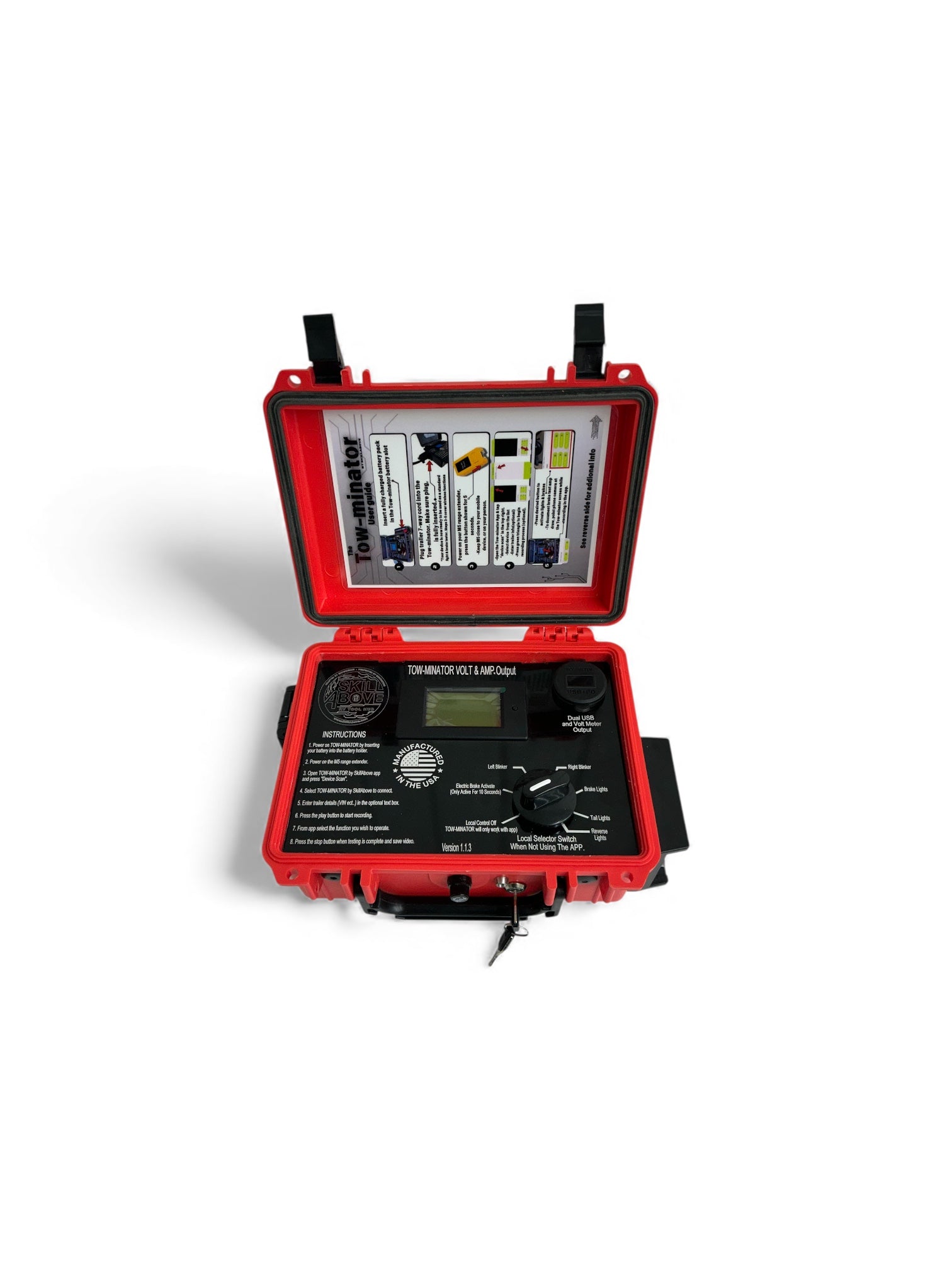 TOW-MINATOR Bluetooth 7 way tester (view 2) – SkillAbove RV Tech Tools