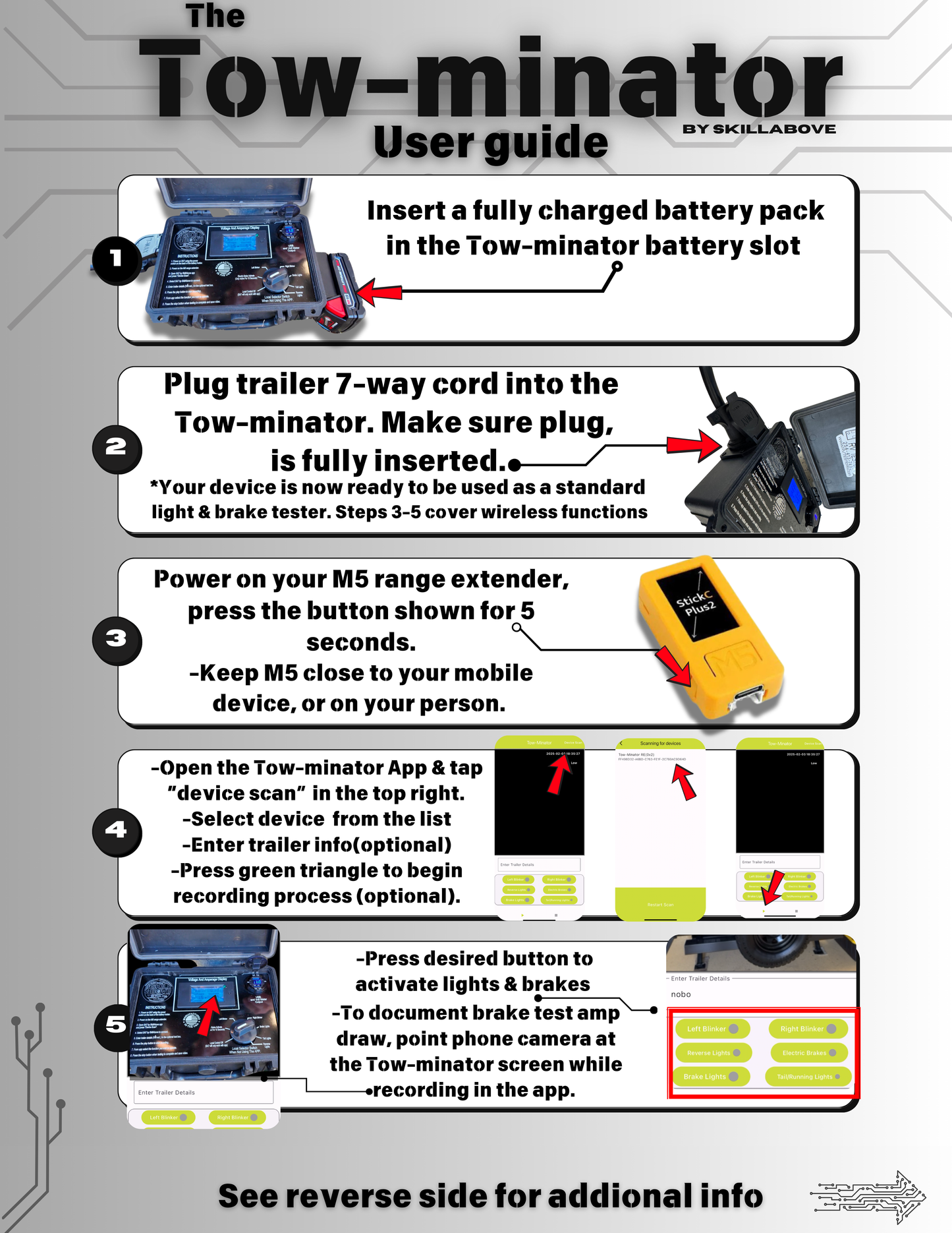 TOW-MINATOR Bluetooth 7 way tester