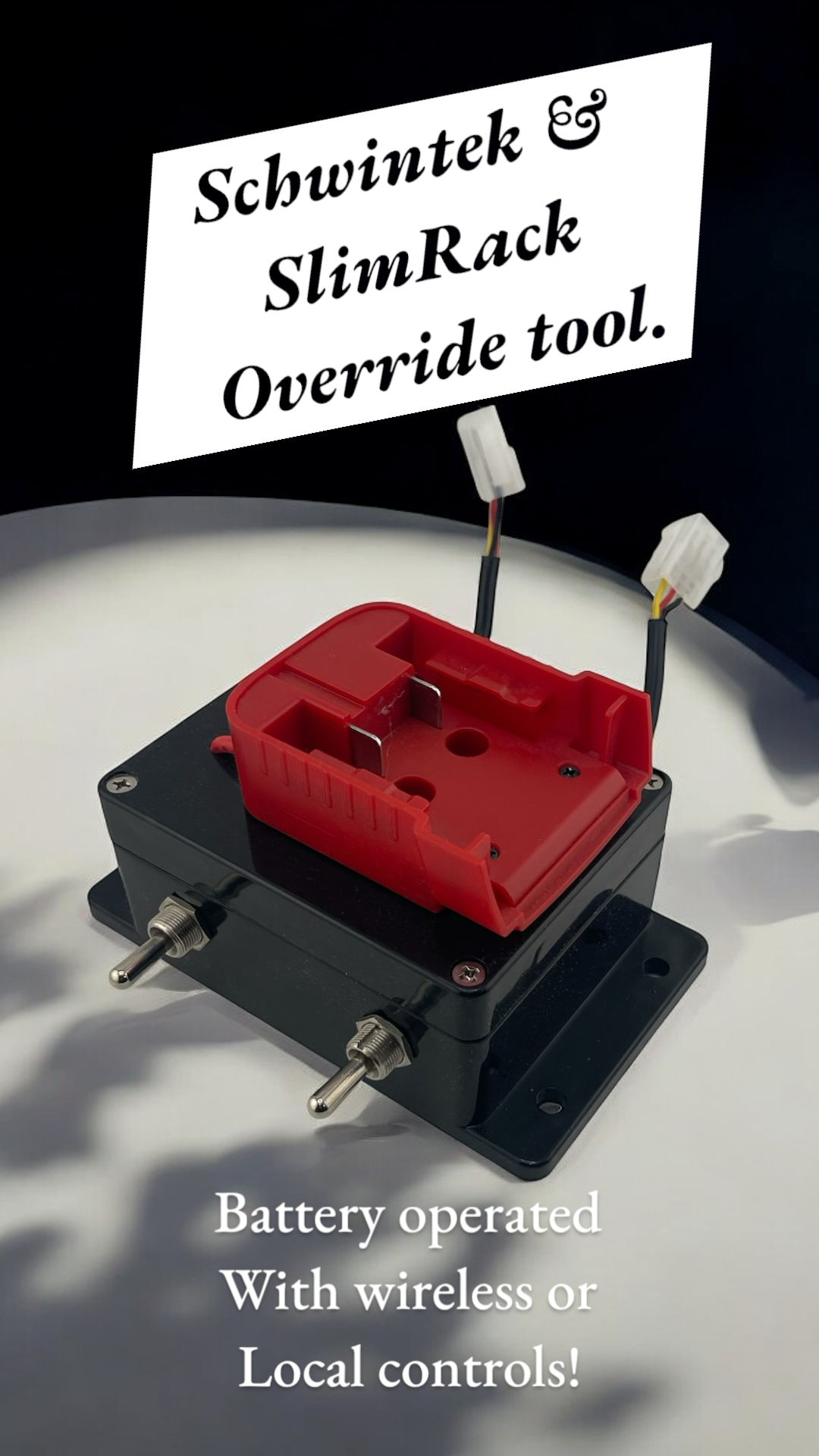 Portable Schwintek/slimRack override tool (view 1) – SkillAbove RV Tech Tools